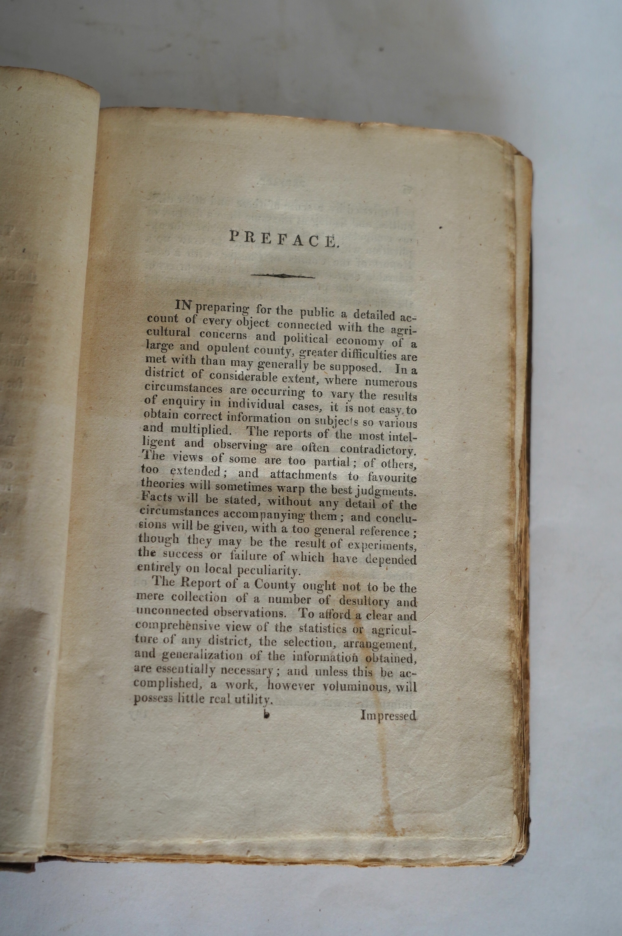 Marshall, William - The Rural Economy of Yorkshire ... 2 vols. 2 folded maps; contemp. tree calf. 1788; Holland, Henry - General View of the Agriculture of Cheshire ... a coloured folded map and 7 other plates (2 folded